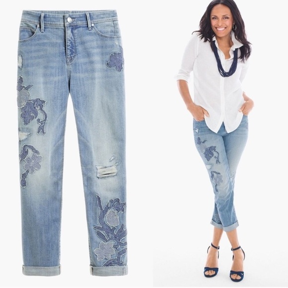 chicos so slimming girlfriend crop jeans